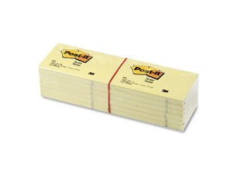 Post-it Notisar 76x127 gul (12)