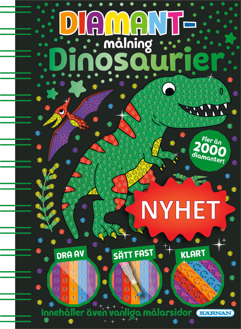 Diamantmålning Dinosaurier